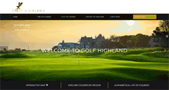 Desktop Screenshot of golfhighland.com