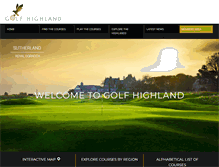 Tablet Screenshot of golfhighland.com